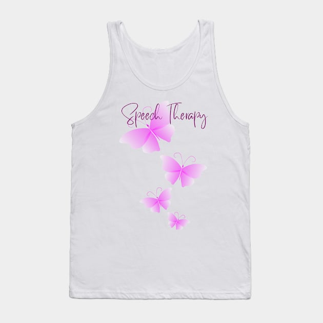 Speech Therapy, Speech language pathologist, SLP, Speech therapist Tank Top by Daisy Blue Designs